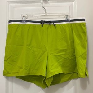 Woman’s Land’s End, Swim Short, size 18W, color green, gray, white. Never worn